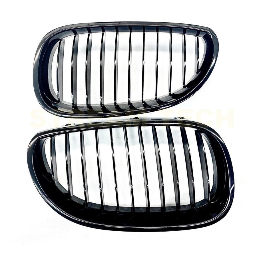 BMW E60 E61 5シリーズ用 艶有ブラック キドニーグリル センターグリル フロントグリル ラジエターグリル バンパーグリル 520 530 540 550 M5 人気商品 |  | 06