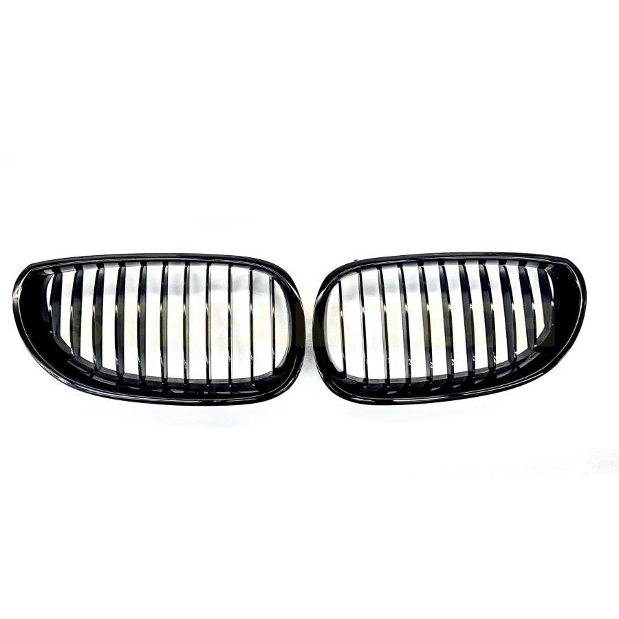 BMW E60 E61 5シリーズ用 艶有ブラック キドニーグリル センターグリル フロントグリル ラジエターグリル バンパーグリル 520 530 540 550 M5 人気商品 |  | 07