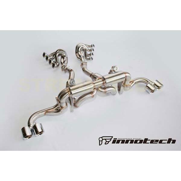 iPE イノテック Ferrari 360 モデナ スパイダー用 可変バルブ マフラー フルシステム ステンレス製 テールエンド フェラーリ Modena Spider |  | 02