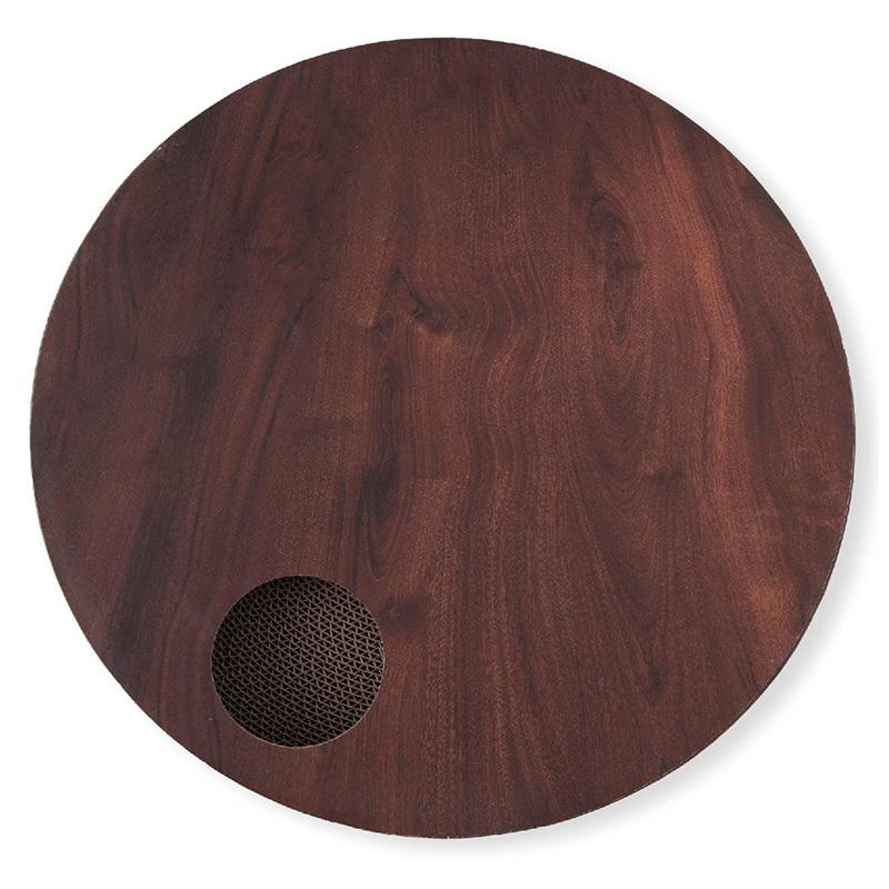 猫壱 バリバリボウル 猫柄 ダークブラウン ベッド 爪とぎ つめとぎ リラックス |  | 05