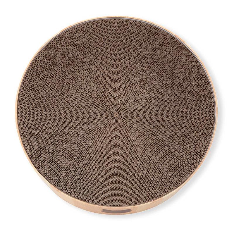 猫壱 バリバリボウル 猫柄 ライトブラウン Lサイズ ベッド 爪とぎ つめとぎ リラックス |  | 03