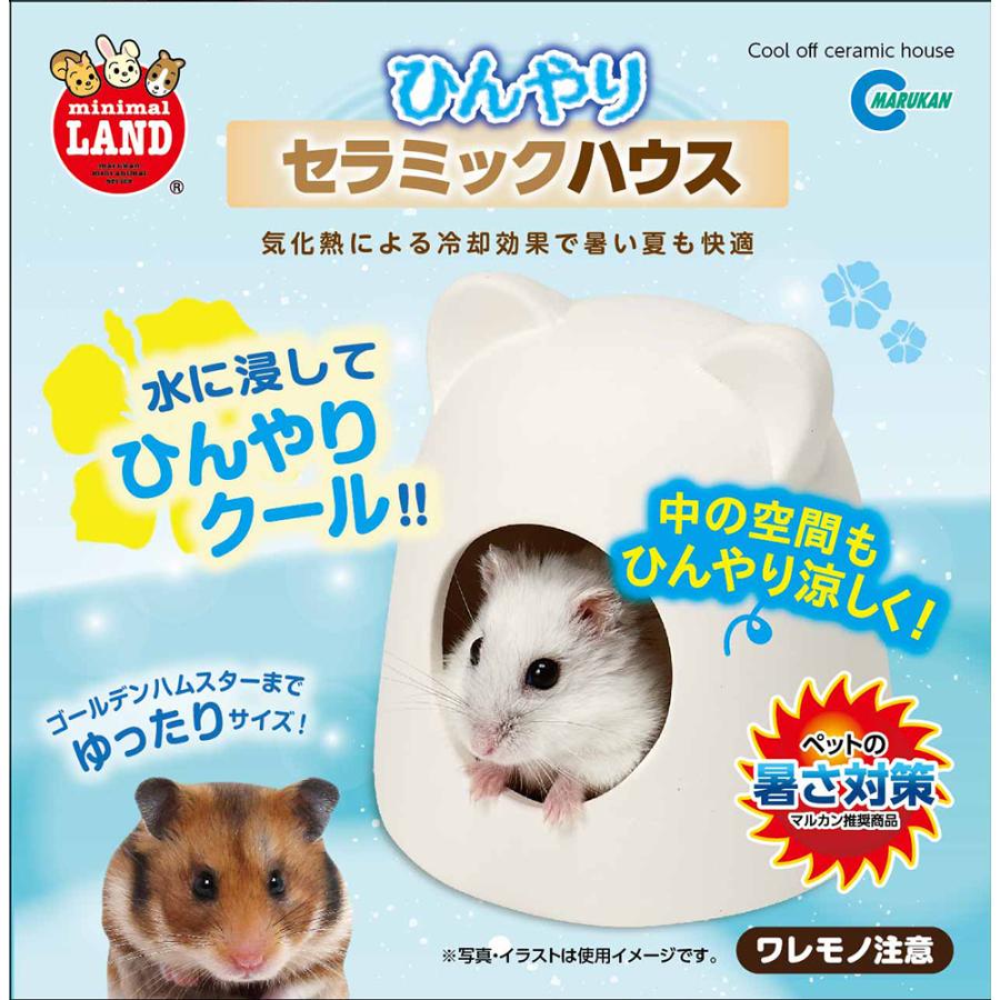 マルカン　ひんやりセラミックハウス　ペット　暑さ対策　ひんやり　ハムスター　小動物　涼しい |  | 01