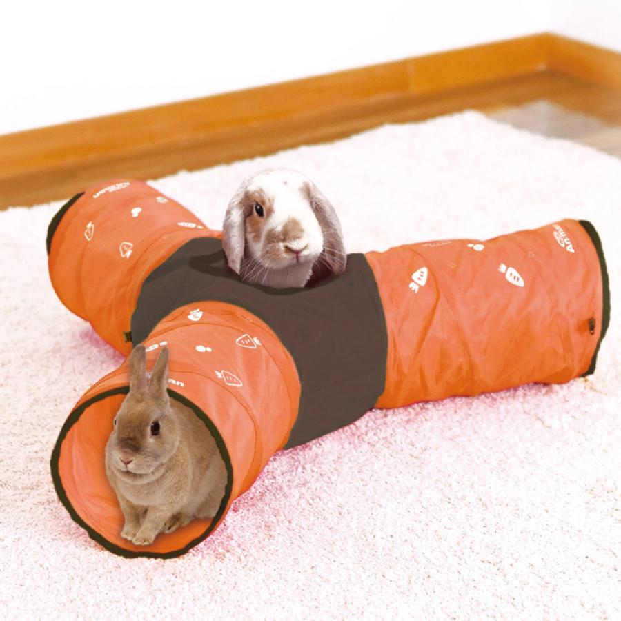 ドギーマンハヤシ　ペット遊宅うさぎのつなぎぴょんネル　コンパクト　収納　トンネル　うさぎ　ウサギ |  | 02