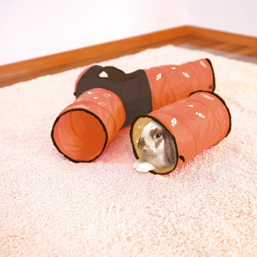 ドギーマンハヤシ　ペット遊宅うさぎのつなぎぴょんネル　コンパクト　収納　トンネル　うさぎ　ウサギ |  | 03