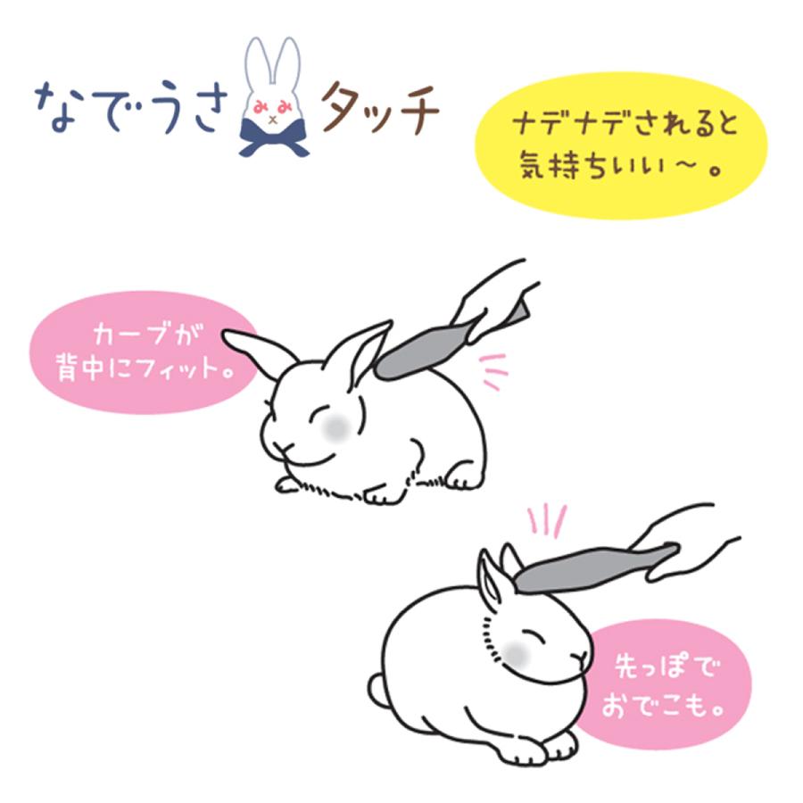 ドギーマンハヤシ なでうさタッチ しゃもじ 毛づくろい 日本製 ブラシ ブラッシング 小動物 ブラシ ペット クリックポスト発送 送料無料 | ドギーマン | 02