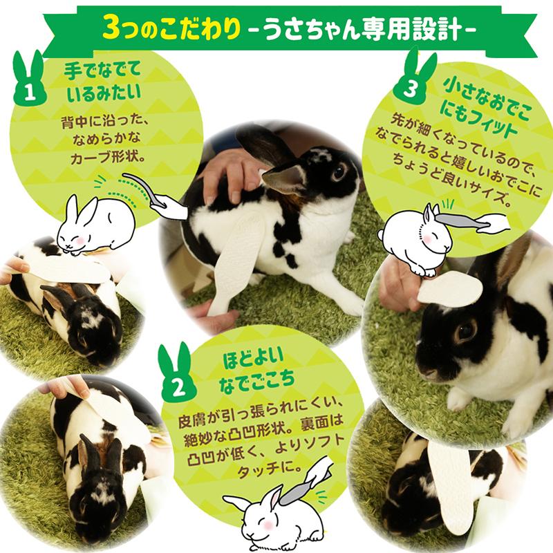 ドギーマンハヤシ なでうさタッチ しゃもじ 毛づくろい 日本製 ブラシ ブラッシング 小動物 ブラシ ペット クリックポスト発送 送料無料 | ドギーマン | 04