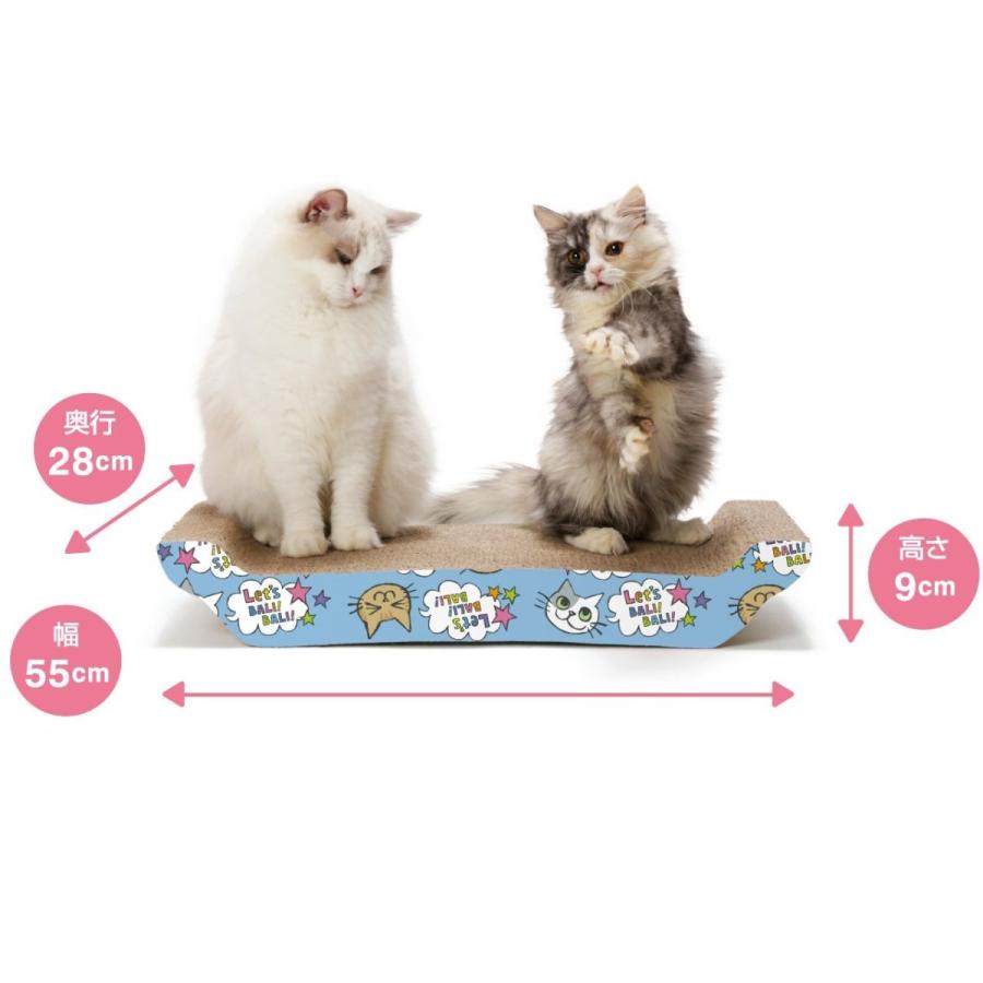 猫壱 バリバリベッド L 猫柄 猫用爪とぎ 爪とぎ つめとぎ 猫 ねこ ネコ シンプル おしゃれ |  | 01