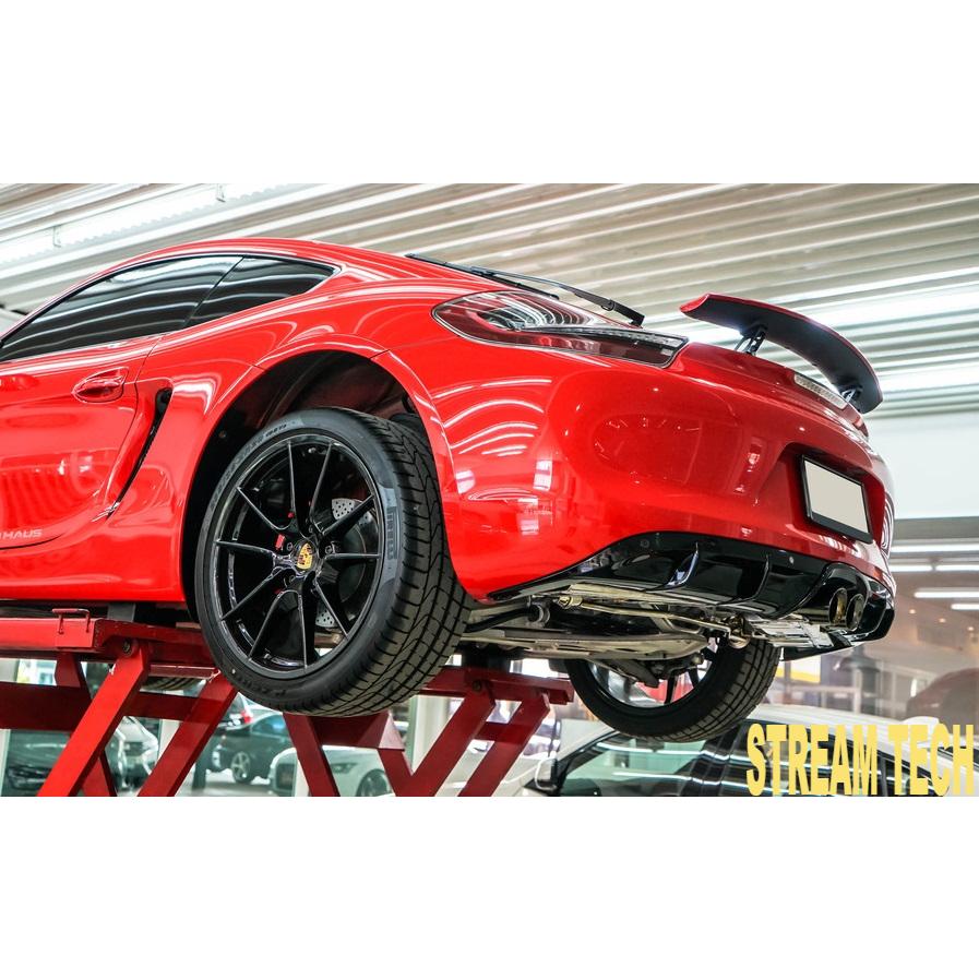 iPE イノテック PORSCHE 981 ボクスター ケイマン用 可変バルブ付き マフラー フルシステム ステンレス製 テールエンド ポルシェ Boxster Cayman |  | 01