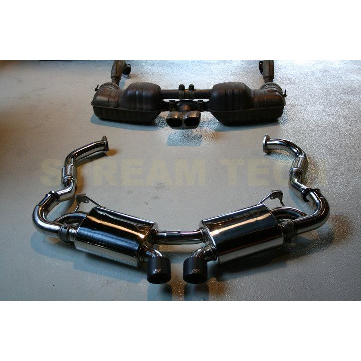 iPE イノテック PORSCHE 987 ボクスター ケイマン 後期用 可変バルブ マフラー フルシステム ステンレス製 テールエンド ポルシェ Boxster Cayman 987.2 |  | 08