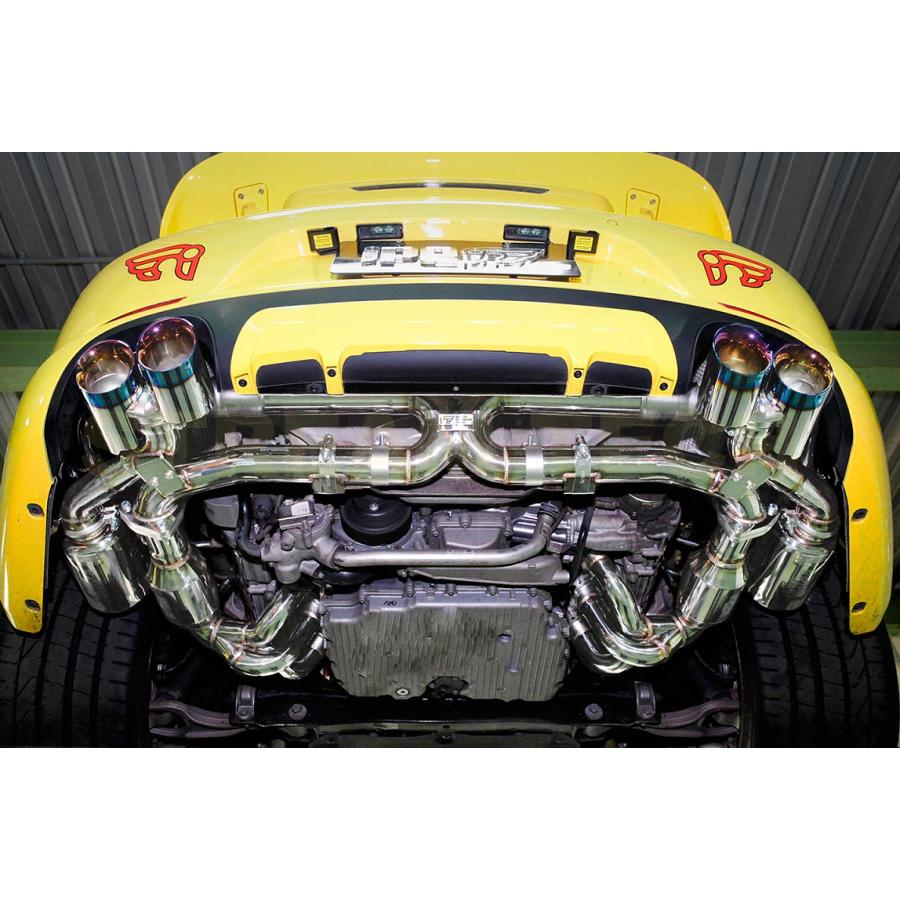 iPE イノテック PORSCHE 991 カレラ NA 前期用 可変バルブ マフラー F1 Edition ステンレス製 テールエンド ポルシェ 911 991.1 Carrera S 4 4S GTS |  | 02