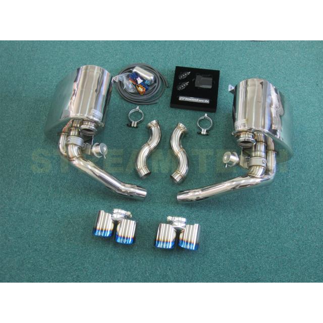 iPE イノテック PORSCHE 997 カレラ 後期 NA 3.6L 3.8L用 可変バルブ マフラー フルシステム ステンレス製 ポルシェ 997.2 911 Carrera S 4 4S GTS クーペ |  | 03