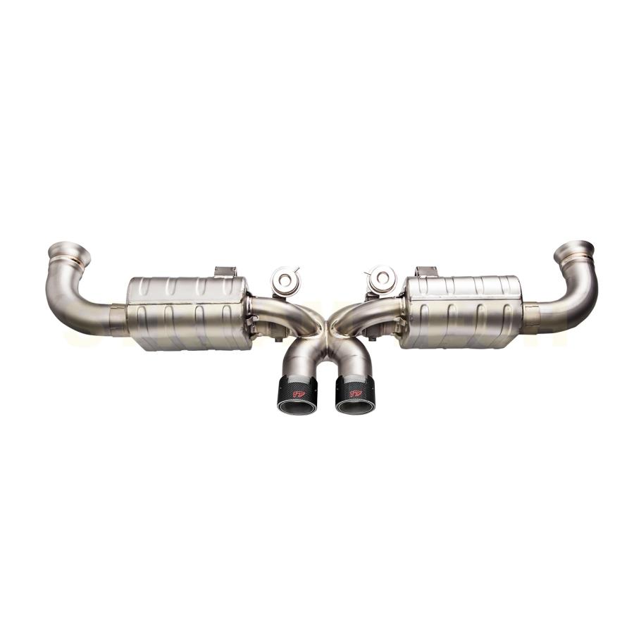 iPE イノテック PORSCHE 997 GT3用 可変バルブ マフラー フルシステム チタン製 テールエンド ポルシェ 911 997.1 997.2 GT3 RS |  | 01