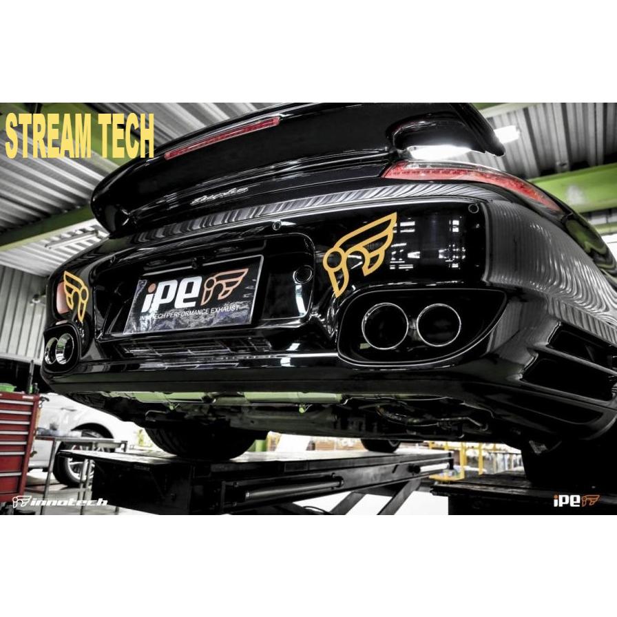iPE イノテック PORSCHE 997 ターボ 前期用 可変バルブ マフラー ステンレス製 ダウンパイプ 触媒 テールエンド ポルシェ 911 997.1 Turbo Turbo S | 