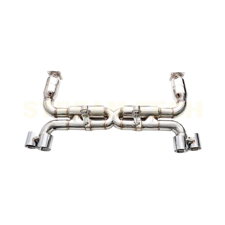 iPE イノテック PORSCHE 997 ターボ 前期用 可変バルブ マフラー ステンレス製 ダウンパイプ 触媒 テールエンド ポルシェ 911 997.1 Turbo Turbo S |  | 06