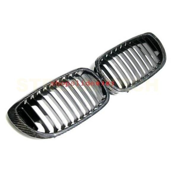 BMW E46 3シリーズ 後期 LCI クーペ カブリオレ用 リアルカーボン キドニーグリル センターグリル フロントグリル ラジエターグリル カーボングリル 人気商品 |  | 04