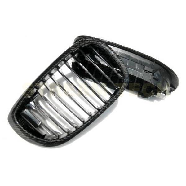 BMW E46 3シリーズ 後期 LCI クーペ カブリオレ用 リアルカーボン キドニーグリル センターグリル フロントグリル ラジエターグリル カーボングリル 人気商品 |  | 05