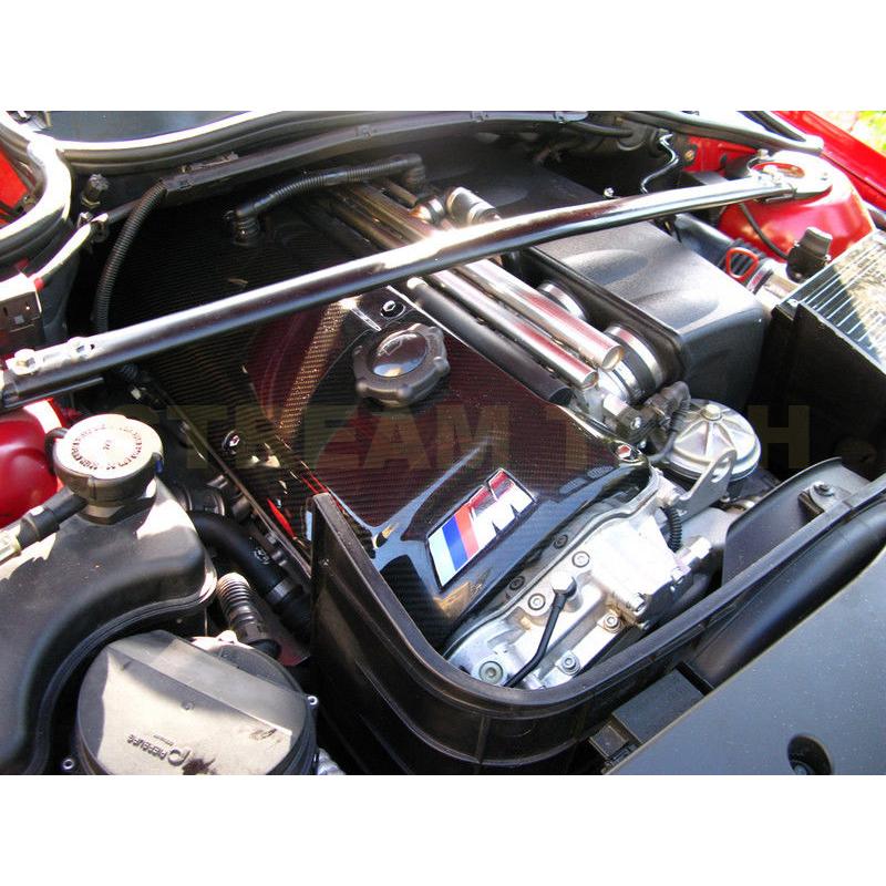 BMW E46 M3用 カーボン エンジンカバー 交換式 エンジンヘッドカバー カーボンカバー カーボンガーニッシュ 綾織 シルキー6 S54 E40 Z3M E85 E86 Z4M 人気商品 |  | 01