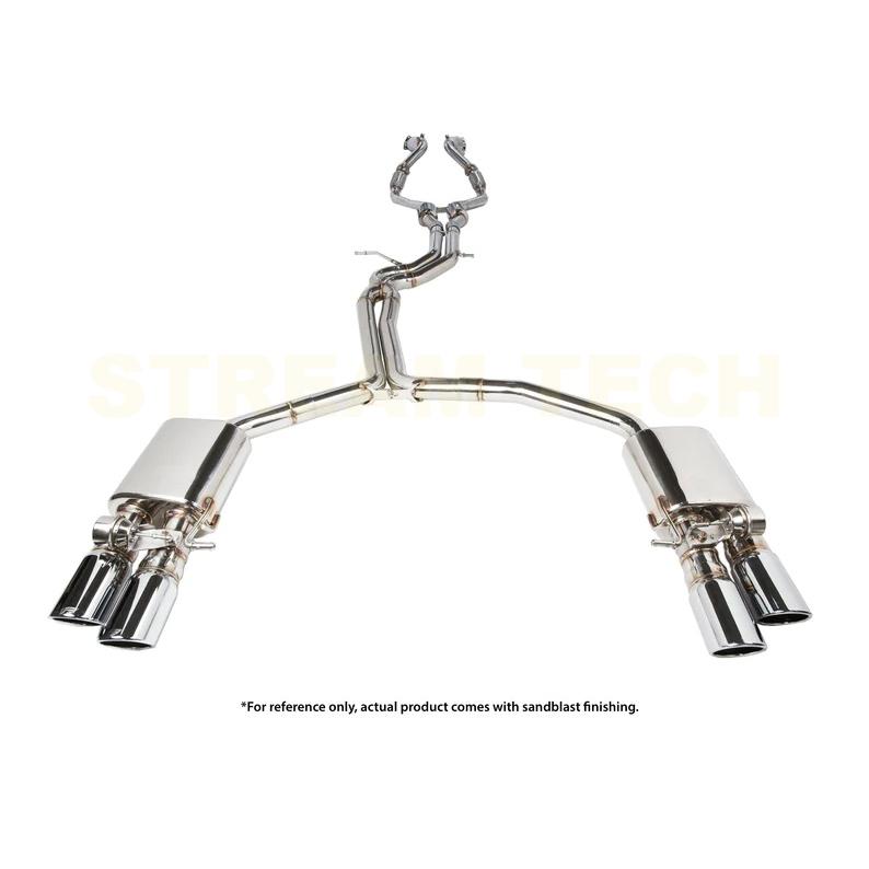 iPE イノテック AUDI B8 S4 3.0T用 可変バルブ マフラー ステンレス製 テールエンド アウディ B8 B8.5 8K フルタイム 4WD セダン |  | 03