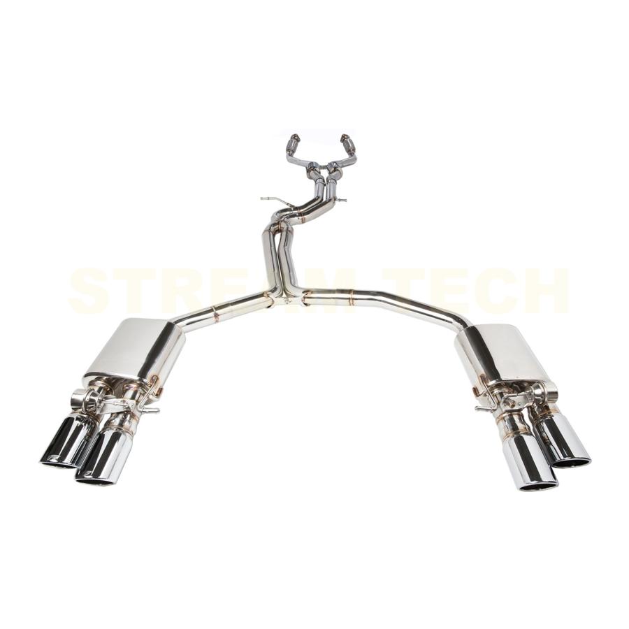 iPE イノテック AUDI B8 S4 3.0T用 可変バルブ マフラー ステンレス製 テールエンド アウディ B8 B8.5 8K フルタイム 4WD セダン |  | 04