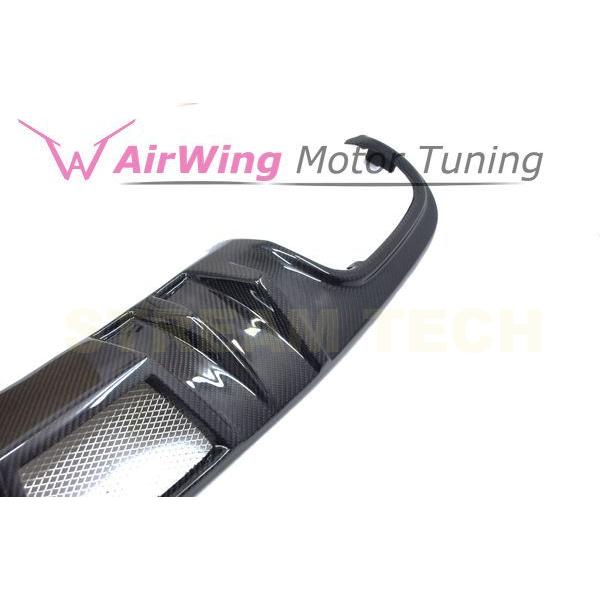 AUDI アウディ B8 A4 Sライン S4 前期用 DTMタイプ カーボン リアディフューザー 左右4本出し リアアンダースポイラー リアリップ バンパーリップ 綾織カーボン |  | 02