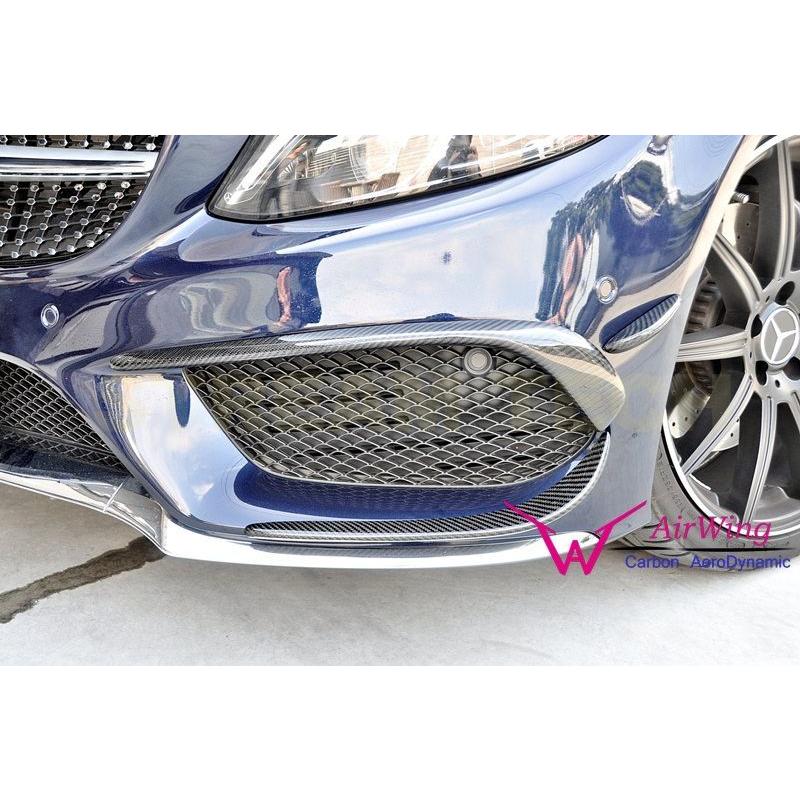 BENZ メルセデス ベンツ W205 S205 Cクラス AMGスポーツ用 エディション1タイプ カーボン フロントカナード 6点セット バンパーカナード ガーニッシュ ED1 |  | 01