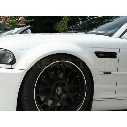 BMW E46 3シリーズ用 E46 M3ルック サイドシャークタイプ エアダクト 左右セット マットブラックフィン セダン ツーリング クーペ カブリオレ 汎用 人気商品｜streamtech｜04