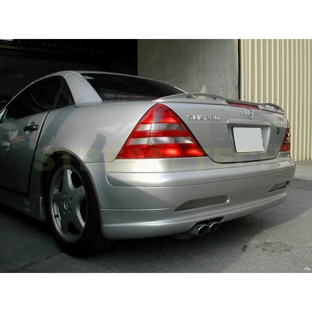 BENZ メルセデス ベンツ R170 SLK用 AMGタイプ トランクスポイラー PU製 リアスポイラー チンスポイラー リアウイング 未塗装 ダブルホール タイプ2 人気商品 |  | 01