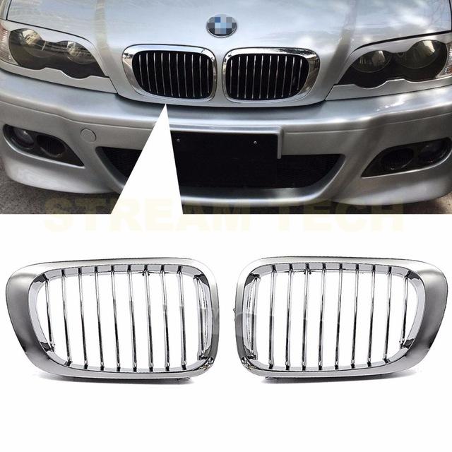BMW E46 3シリーズ 前期 セダン ワゴン用 クローム キドニーグリル センターグリル フロントグリル ラジエターグリル バンパーグリル 人気商品 |  | 02