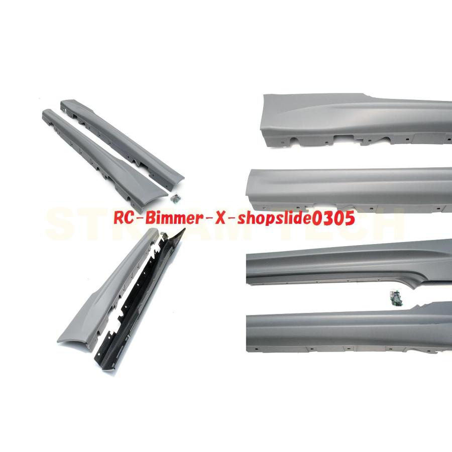 BMW E90 3シリーズ セダン用 M3タイプ サイドステップ PPウレタン製 サイドスカート サイドスポイラー サイドシル 未塗装 320 335 M3 |  | 02
