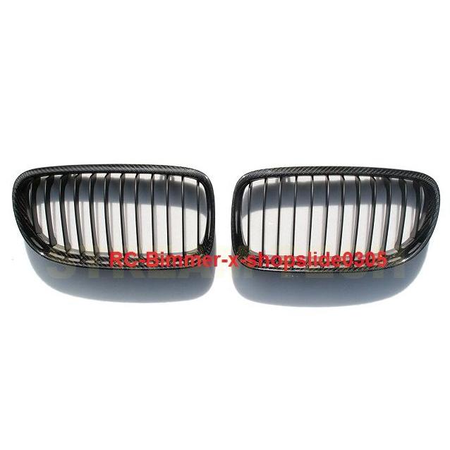 BMW E90 E91 3シリーズ 後期 LCI用 リアルカーボン キドニーグリル フロントグリル センターグリル ラジエターグリル バンパーグリル 人気商品 |  | 03