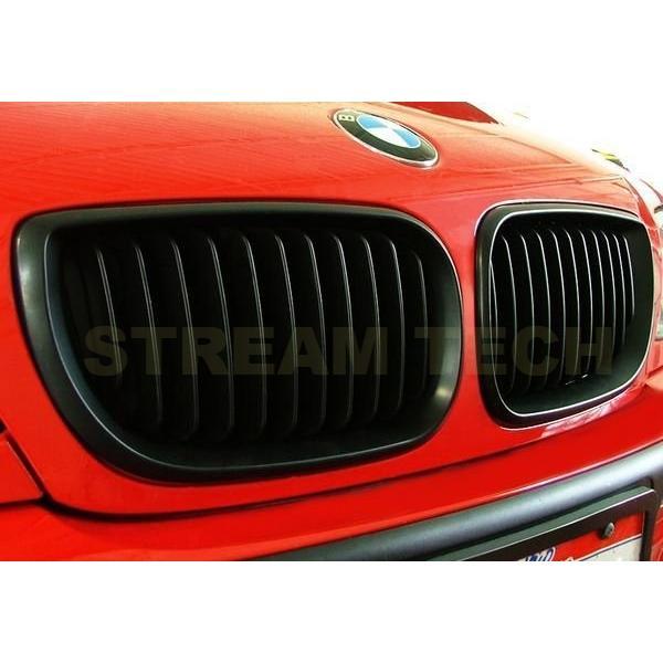 BMW E46 3シリーズ 後期 LCI セダン ワゴン用 艶有ブラック キドニーグリル センターグリル フロントグリル ラジエターグリル バンパーグリル 人気商品 | 