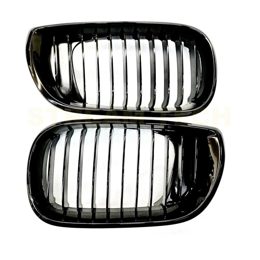 BMW E46 3シリーズ 後期 LCI セダン ワゴン用 艶有ブラック キドニーグリル センターグリル フロントグリル ラジエターグリル バンパーグリル 人気商品 |  | 06
