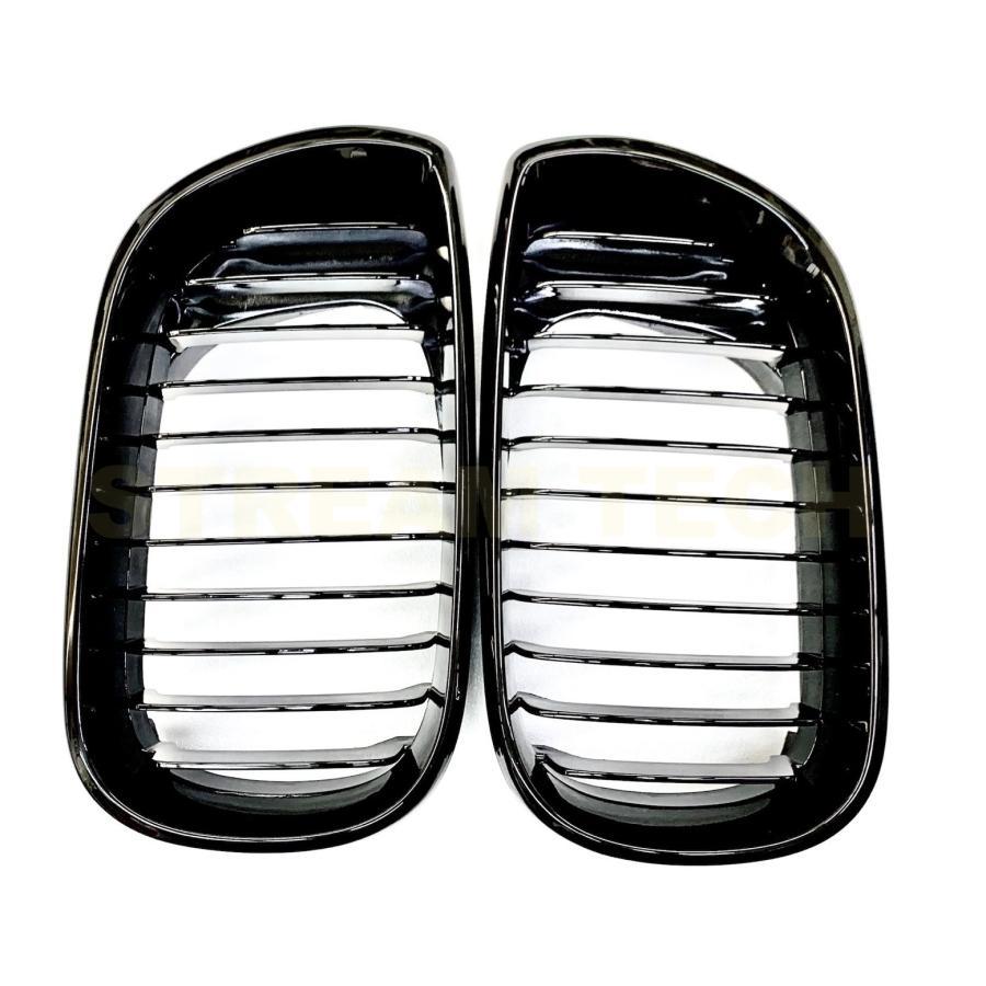 BMW E46 3シリーズ 後期 LCI セダン ワゴン用 艶有ブラック キドニーグリル センターグリル フロントグリル ラジエターグリル バンパーグリル 人気商品 |  | 07