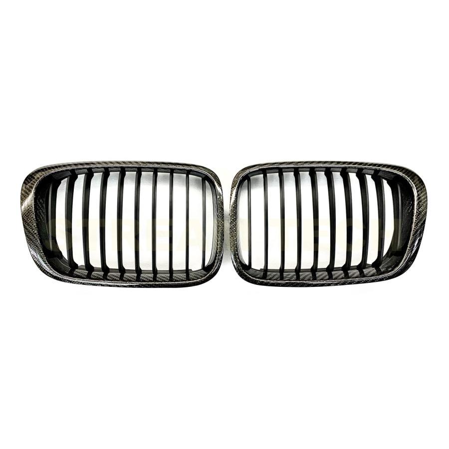 BMW E46 3シリーズ 前期 セダン ワゴン用 リアルカーボン キドニーグリル センターグリル フロントグリル ラジエターグリル バンパーグリル 人気商品 |  | 03