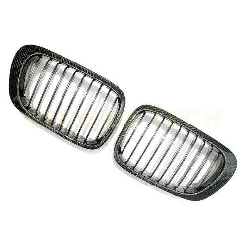 BMW E46 3シリーズ 前期 クーペ カブリオレ用 リアルカーボン キドニーグリル センターグリル フロントグリル ラジエターグリル カーボングリル M3 人気商品 |  | 02