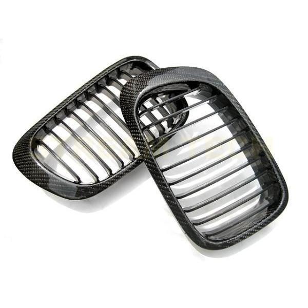 BMW E46 3シリーズ 前期 クーペ カブリオレ用 リアルカーボン キドニーグリル センターグリル フロントグリル ラジエターグリル カーボングリル M3 人気商品 |  | 03