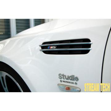 BMW E60 E61 5シリーズ M5タイプ サイドダクト 2種類有 シャークダクト フェンダーダクト サイドグリル 520 523 525 528 530 535 540 545 550 人気商品 |  | 02