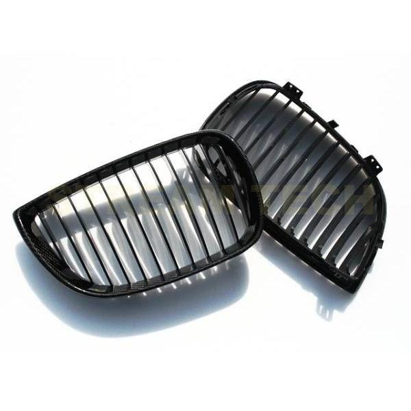 BMW E87 1シリーズ ハッチバック 前期用 リアルカーボン キドニーグリル フロントグリル センターグリル ラジエターグリル バンパーグリル 人気商品 |  | 03