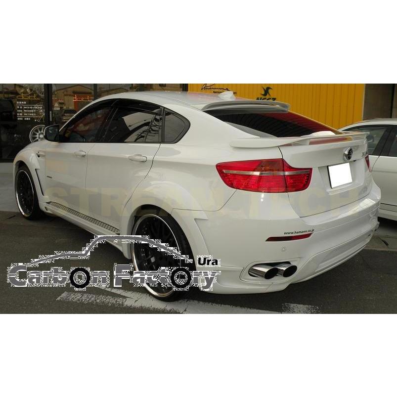 BMW E71 X6用 HAMスタイル カーボン トランクスポイラー リアスポイラー リアウイング カーボンスポイラー ハーマン 綾織カーボン Xシリーズ |  | 01