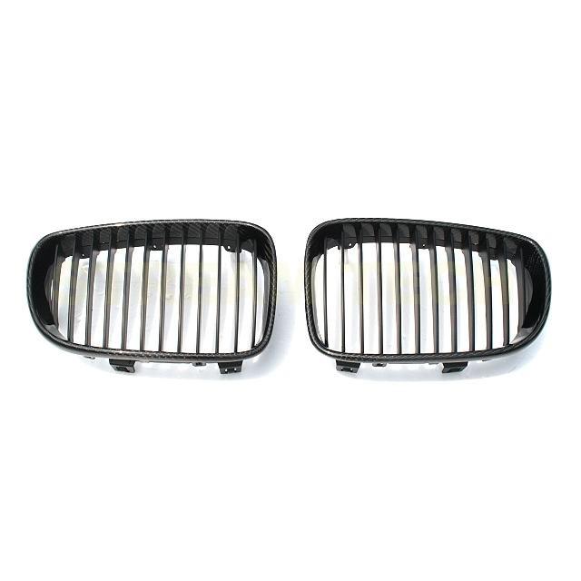 BMW E81 E82 E87 E88 1シリーズ 後期 LCI用 リアルカーボン キドニー