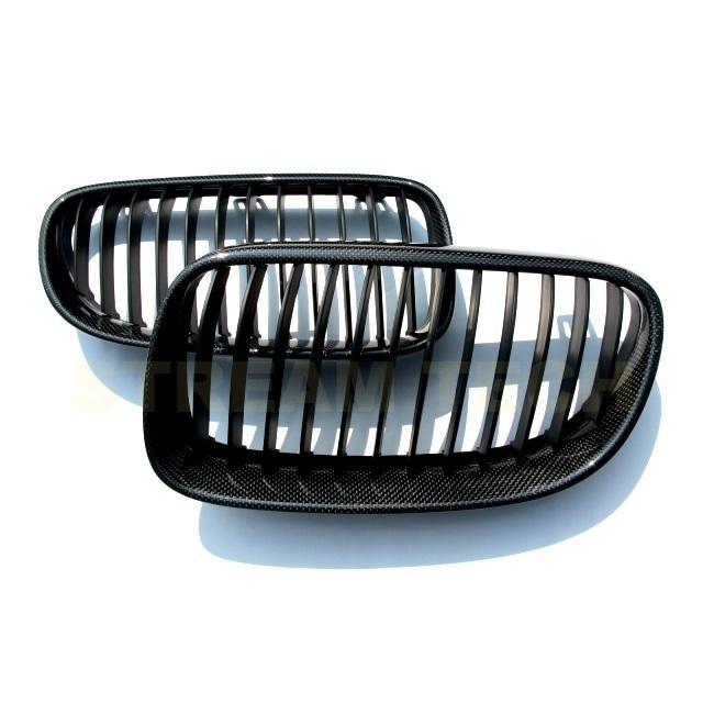 BMW E92 E93 3シリーズ 後期 LCI用 リアルカーボン キドニーグリル フロントグリル センターグリル ラジエターグリル バンパーグリル 人気商品 |  | 03