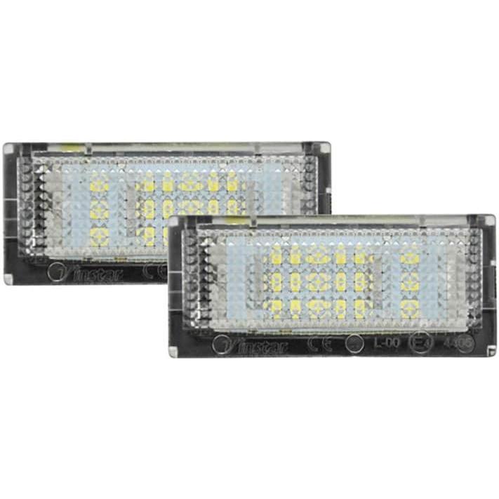 BMW E46 3シリーズ セダン ワゴン 前期用 36連 SMD LED ライセンスライト プレートランプ ナンバー灯 ライト キャンセラー付き 4D 5D 人気商品 |  | 01