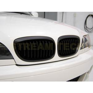 BMW E46 3シリーズ 後期 LCI クーペ カブリオレ用 艶有ブラック キドニーグリル センターグリル フロントグリル ラジエターグリル バンパーグリル 人気商品 | 