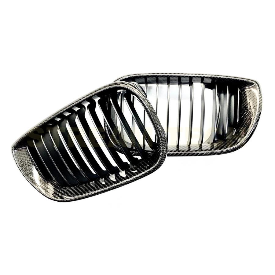 BMW E46 3シリーズ 後期 LCI セダン ワゴン用 リアルカーボン キドニーグリル センターグリル フロントグリル ラジエターグリル バンパーグリル 人気商品 |  | 04