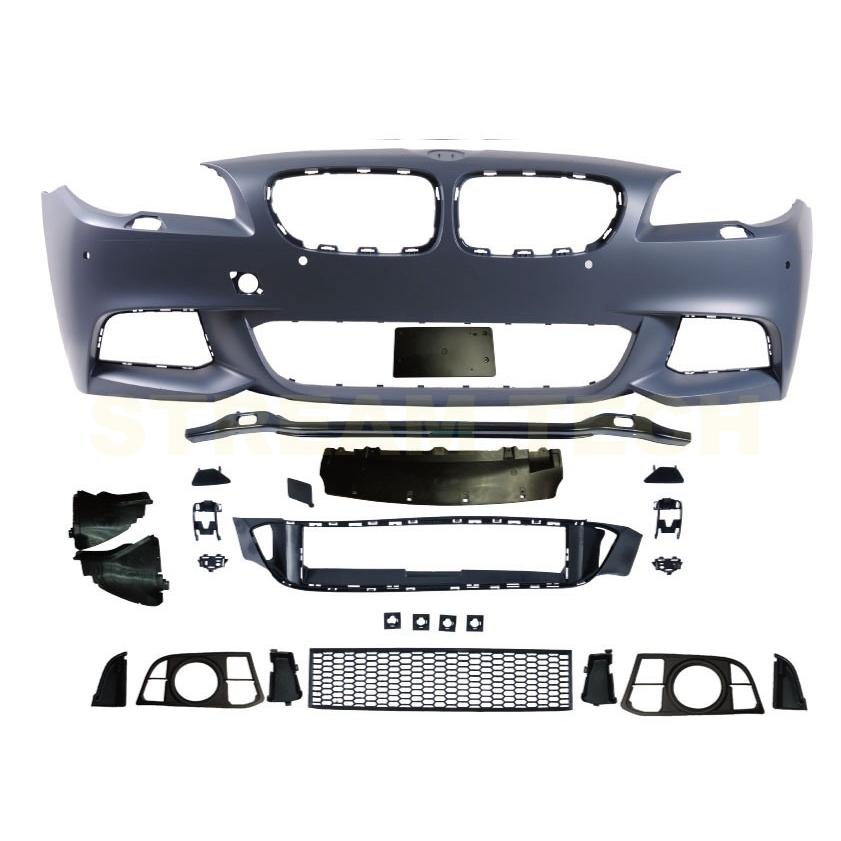 BMW F10 F11 5シリーズ用 後期 LCI Mスポーツタイプ フロントバンパー PPウレタン製 バンパー エアロパーツ セダン ツーリング 520 523 528 535 540 550 人気 |  | 02