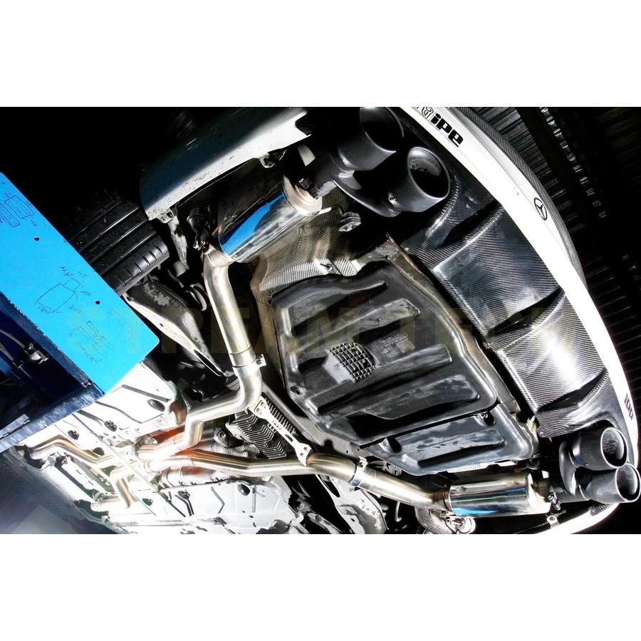 iPE イノテック BENZ W204 S204 C204 C63 AMG用 可変バルブ マフラー ステンレス製 テールエンド メルセデス ベンツ Cクラス Black Series 507 Edition |  | 02