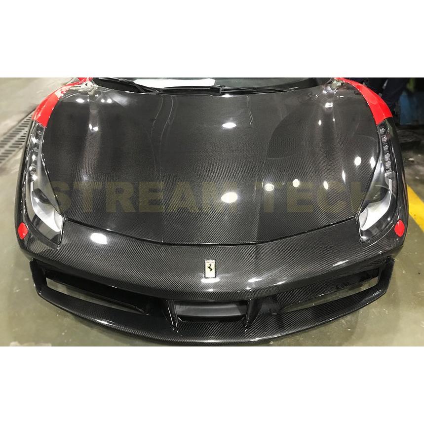 Ferrari フェラーリ 488 GTB用 ドライカーボン フロントバンパー