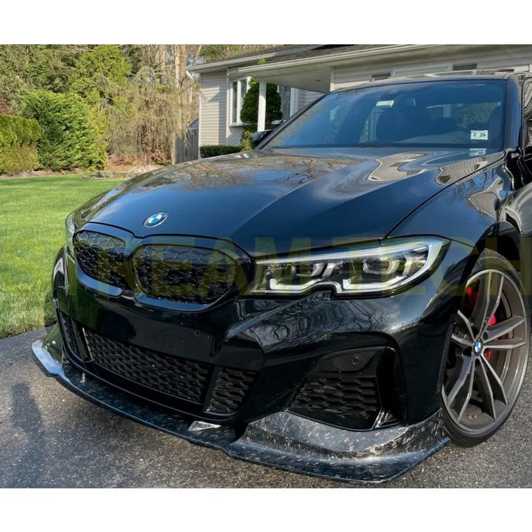 ガ*ャ様 【新品！】BMW G20 G21 フロントリップスポイラー グロスブラ BMW G20 G21 Mスポーツ フロントリップスポイラー