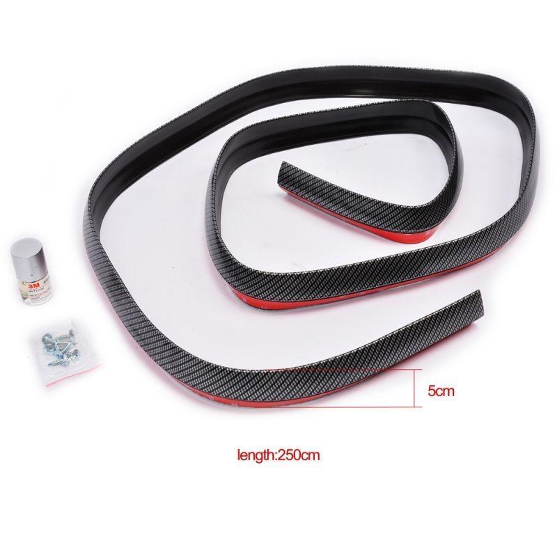 汎用 ガリ傷 予防 防止 アーチモール カーボン柄タイプ 長2.4m 幅4.5cm 1本 エアロパーツ フロントスポイラー サイドスカート ディフューザー スポイラー 人気 |  | 04