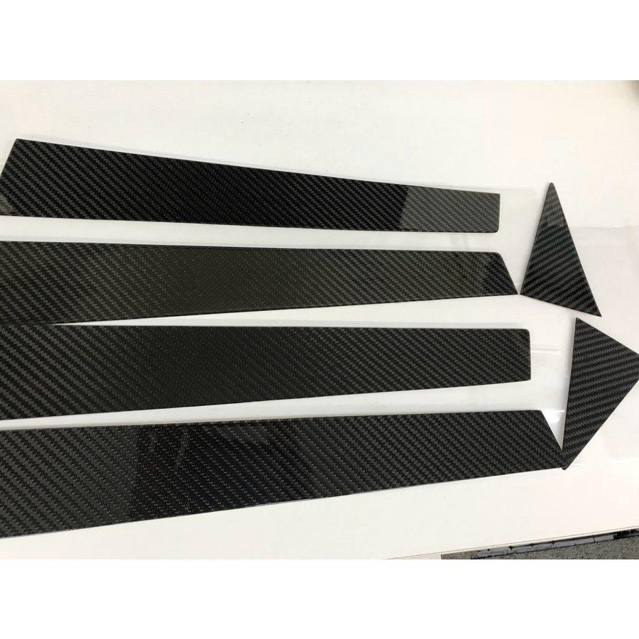 SUBARU スバル インプレッサ GRB用 リアルカーボン ピラーパネル 6点セット ピラーガーニッシュ センターピラー サイドピラー Bピラー 綾織 IMPREZA 人気商品 |  | 04